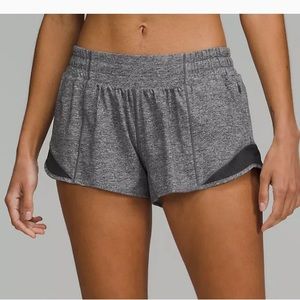 Heather Gray Hotty Hot Low-Rise Lined Short 2.5”